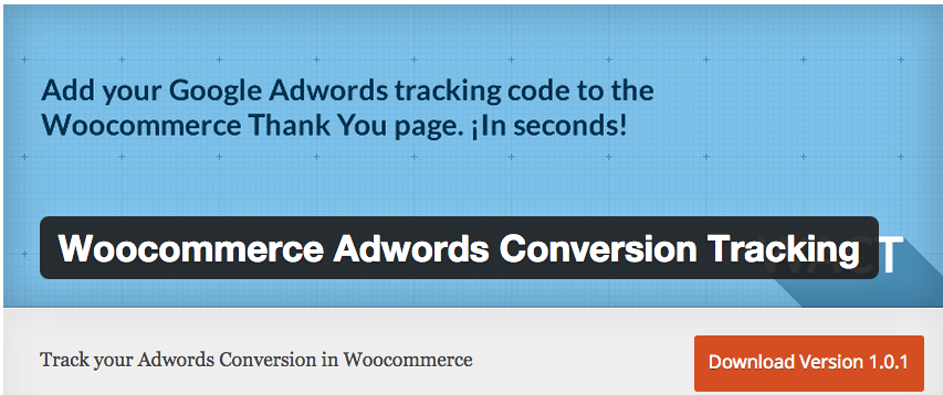 Woocommerce Adwords Conversion Tracking