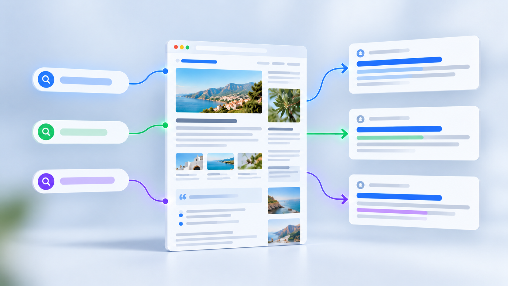 Una stessa pagina web associata a snippet differenti in base alla ricerca dell&rsquo;utente