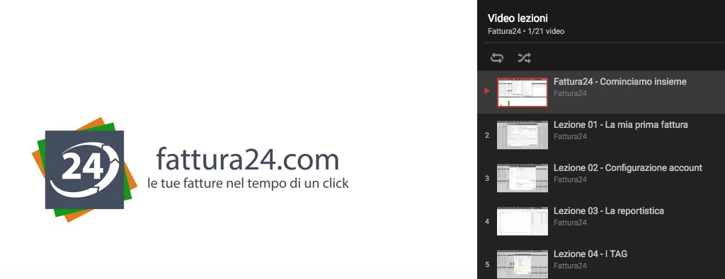 fattura24 Video Corso online Gratuito