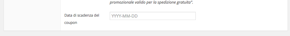 impostare data di scadenza coupon sconto in woocommerce