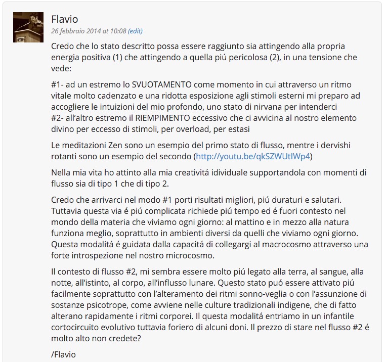 Lo Stato di Flow - Flavio