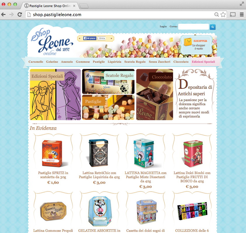 Pastiglie Leone Ecommerce
