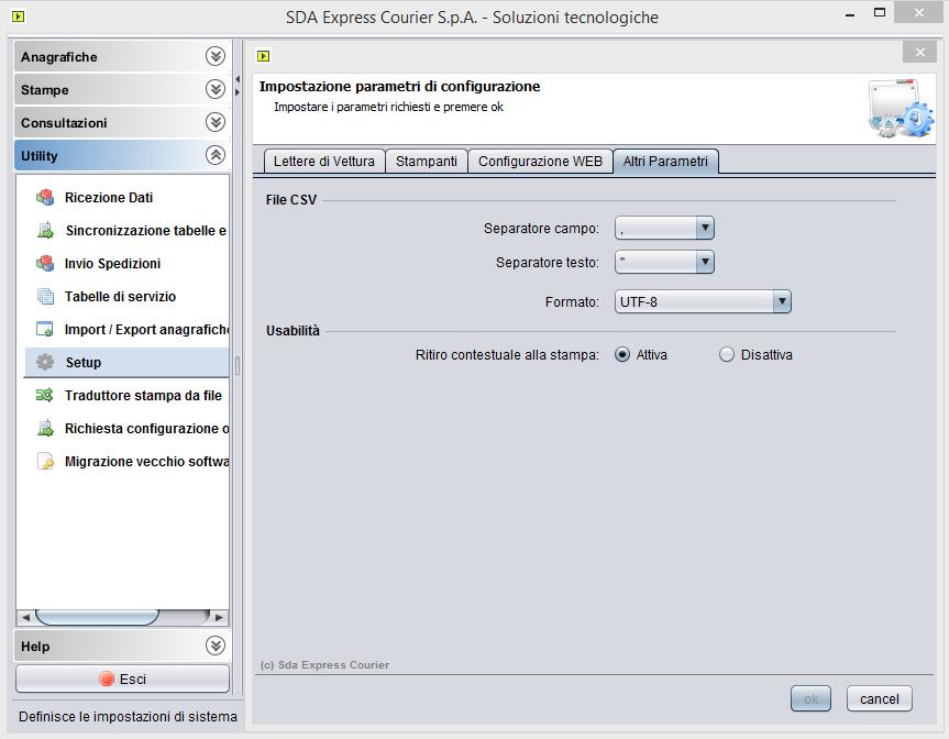 settings csv woocommerce sda
