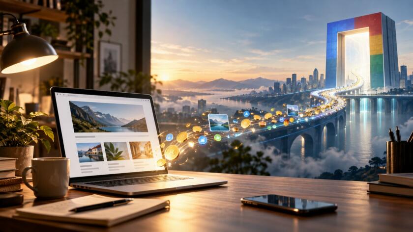 Google AdSense per l’intelligenza artificiale: flusso di compensi digitali verso un sito web
