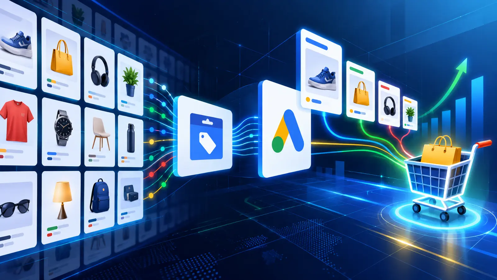 Catalogo prodotti collegato a Google Merchant Center e agli annunci Shopping