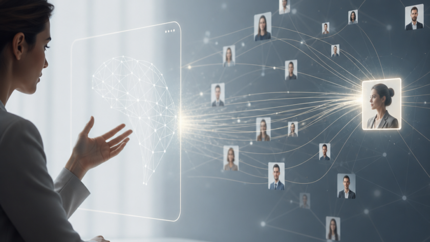 Intelligenza artificiale che abbina un bisogno specifico al professionista più adatto nella matching economy