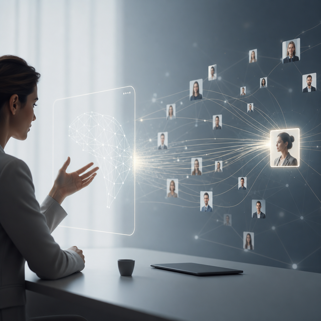 Intelligenza artificiale che abbina un bisogno specifico al professionista pi&ugrave; adatto nella matching economy