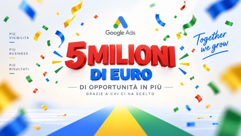Redomino Google Ads: oltre 5 milioni di euro di investimenti pubblicitari gestiti