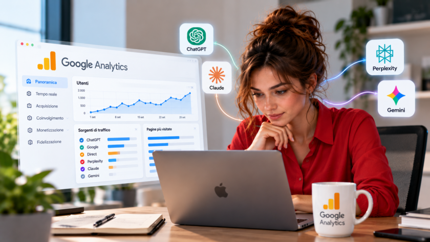 Adele controlla Google Analytics per verificare il traffico generato da ChatGPT e altre AI su WordPress